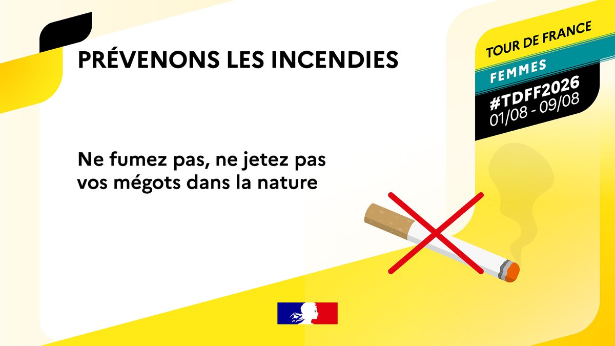 Prévention des incendies lors du Tour de France Femmes 2026