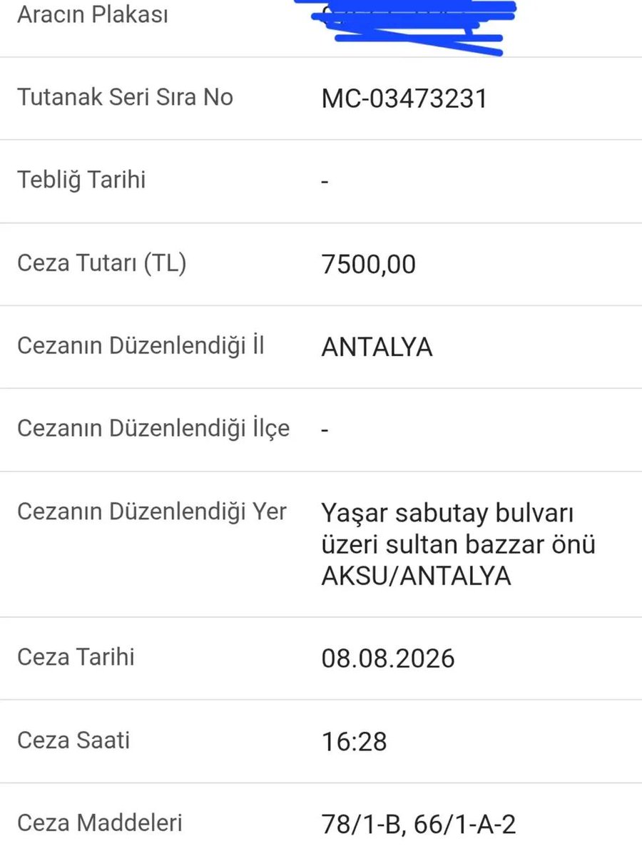 Ankara'da yaşayan vatandaşa şehir dışından ceza şoku