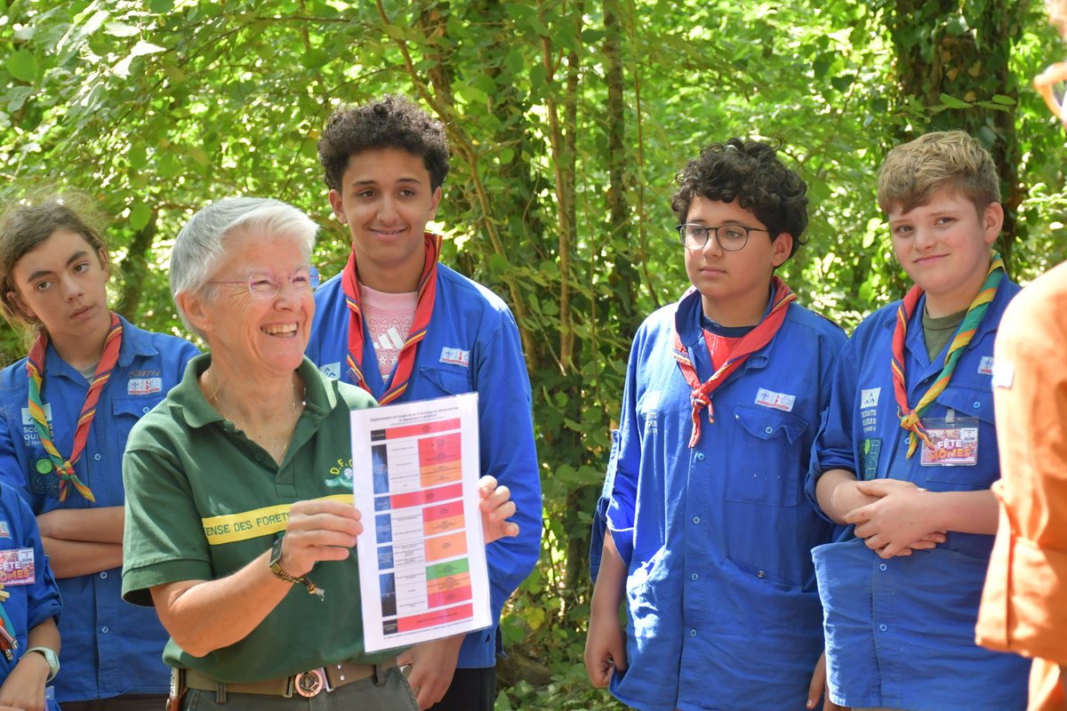 Sensibilisation des jeunes scouts aux risques de feux de forêt au Morbihan