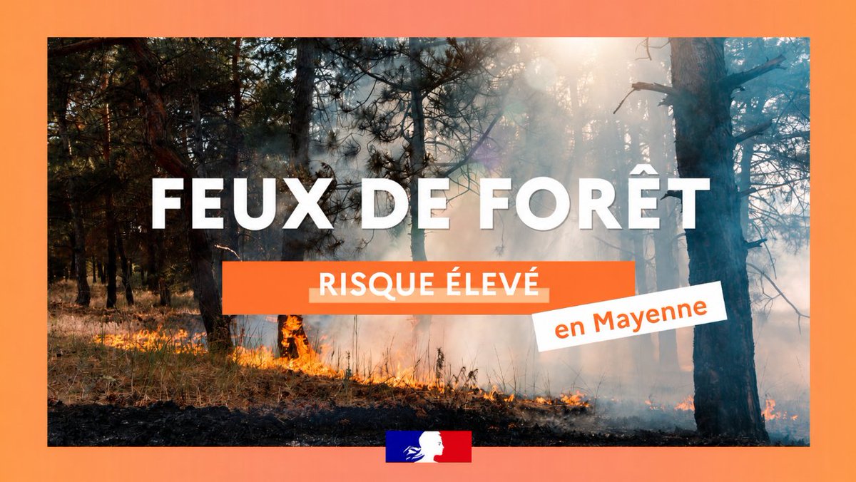 Niveau élevé de risque d'incendie en Mayenne
