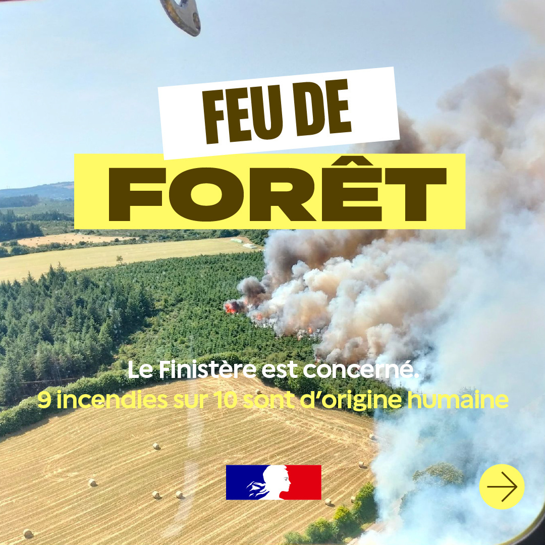 Vigilance orange canicule et risque d'incendie au Finistère