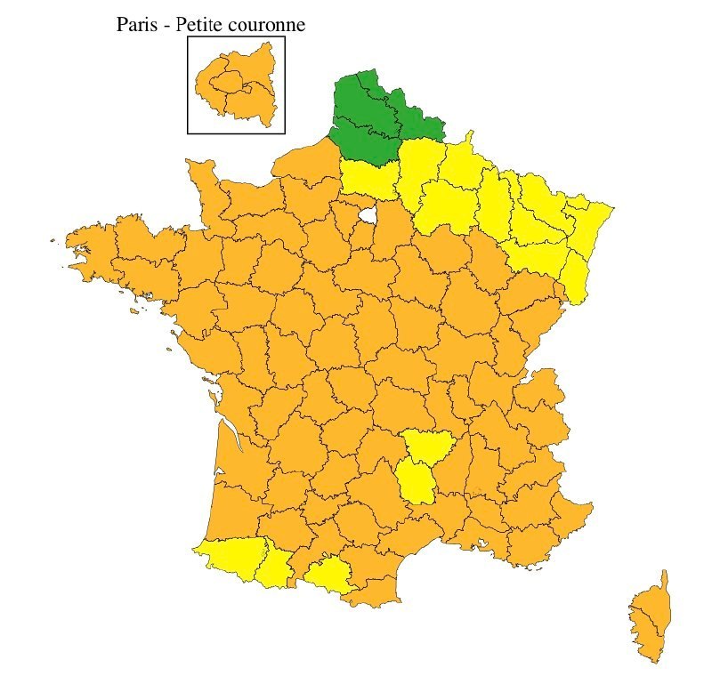 Extension de la vigilance orange canicule à 78 départements