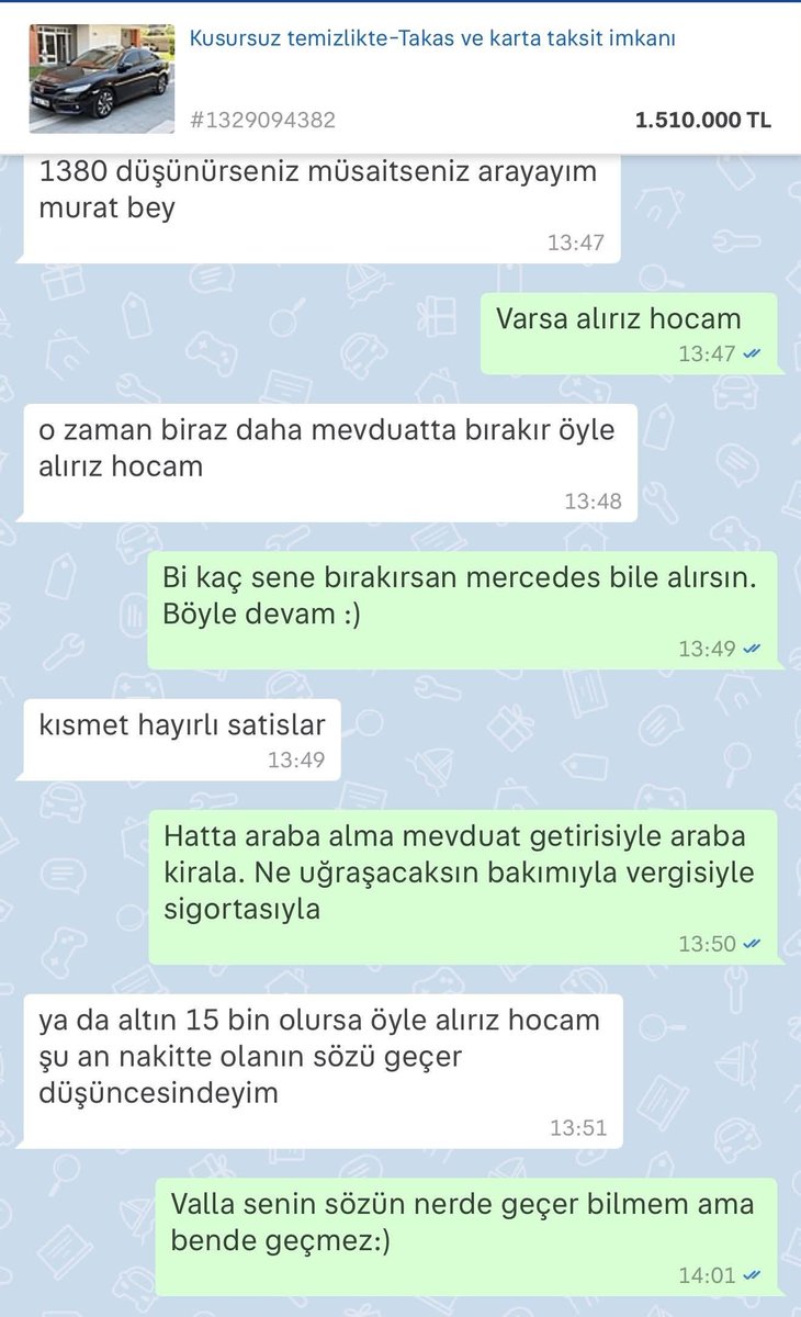 Galericiye 1.38 milyon TL teklif eden vatandaştan gözdağı geldi