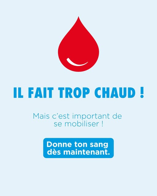 Appel à don de sang en Marne en août