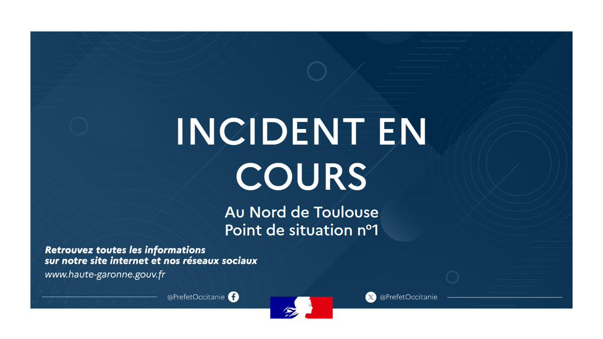 Incident à la gare de péage de Toulouse Nord
