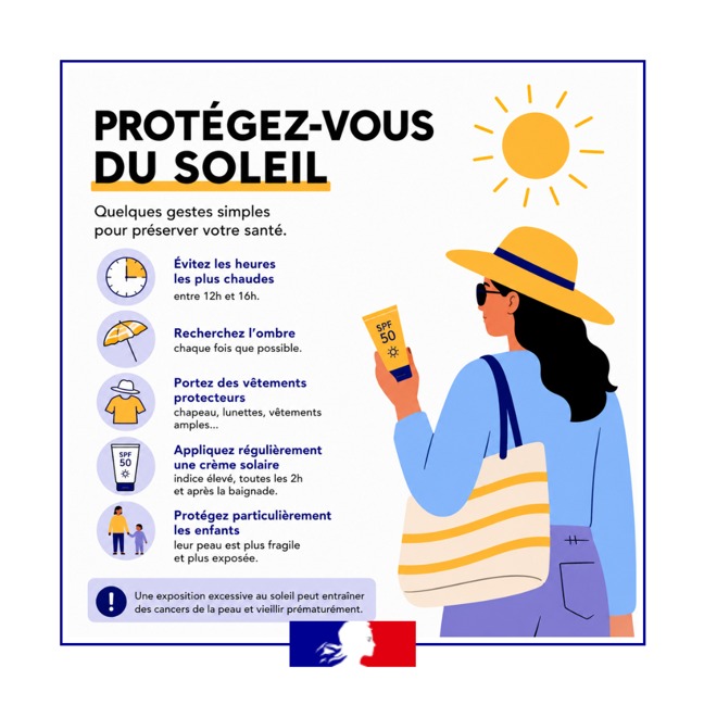 Conseils de prévention contre les fortes chaleurs
