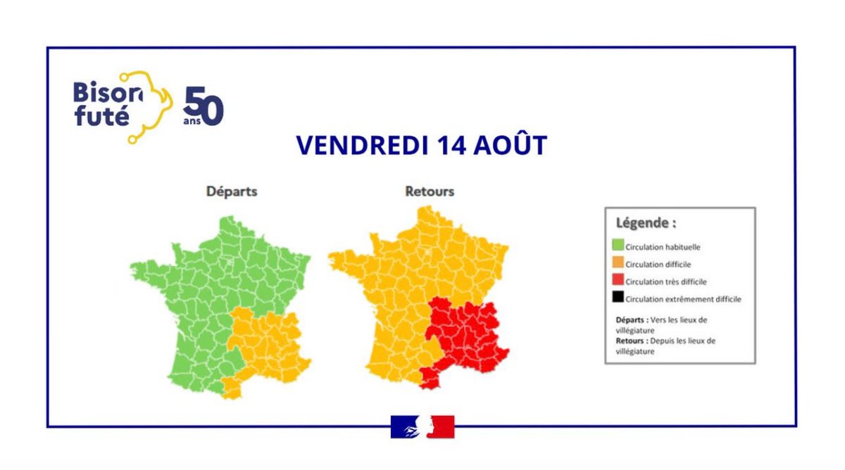 Circulation très chargée en Nouvelle-Aquitaine ce week-end