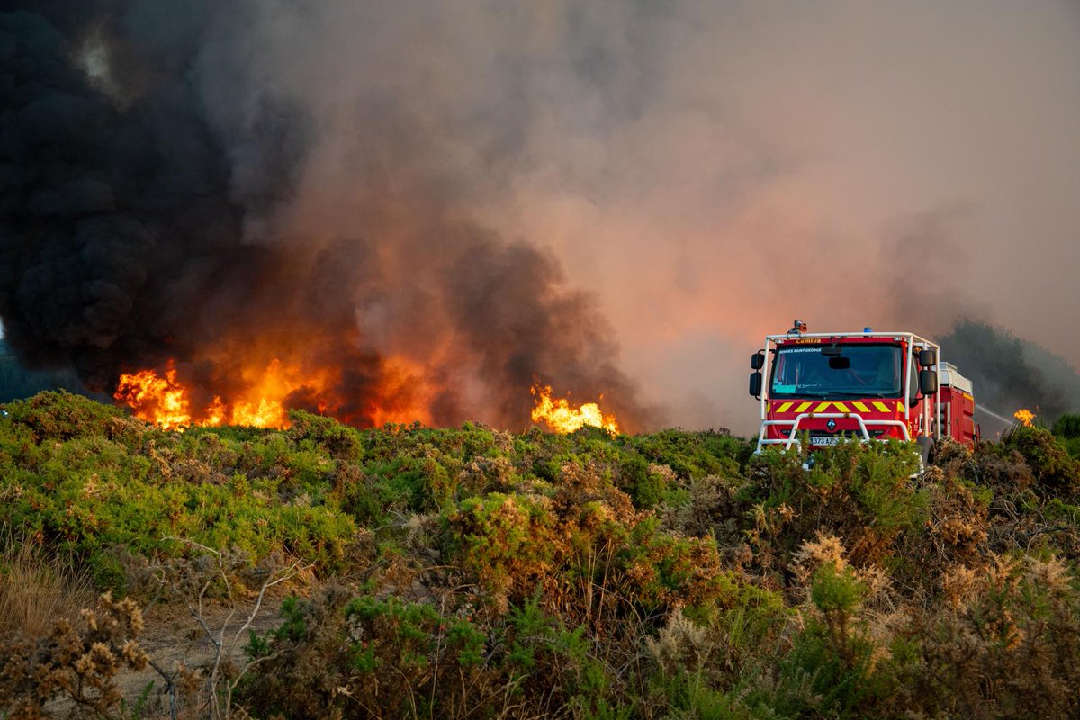 Incendie à Saint-Just : opérations de lutte en cours