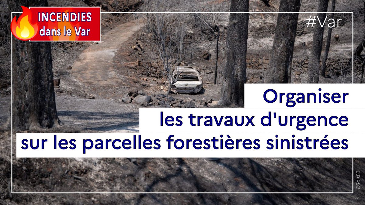 Travaux d'urgence après les incendies du Gros Bessillon et de Taradeau-Les Arcs