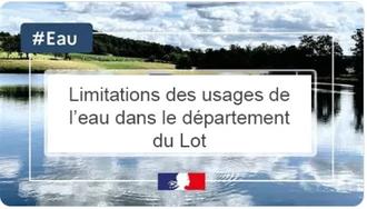 Limitations des usages de l'eau dans le Lot