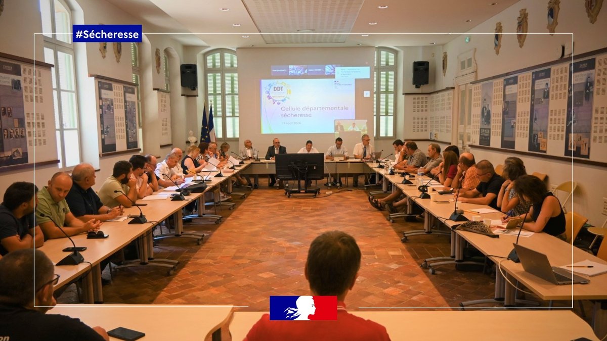 Installation de la cellule départementale sécheresse en Tarn-et-Garonne