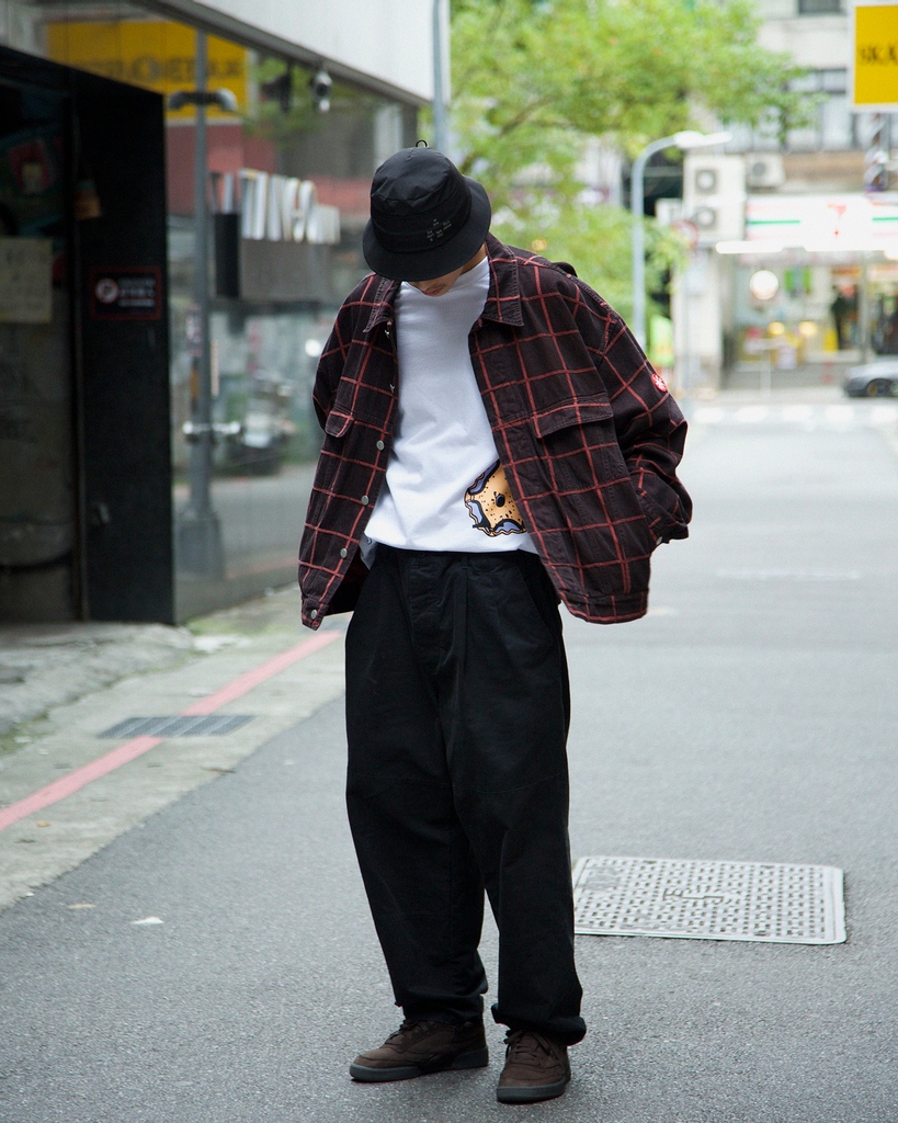 CAV EMPT OVERDYE GRID JQ DENIM JACKET